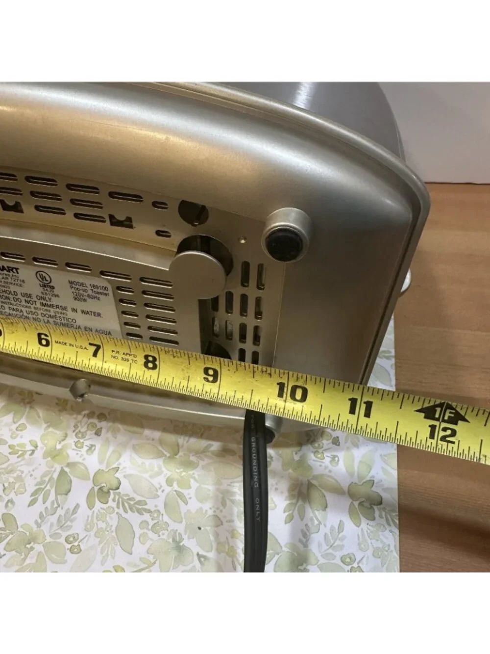 Retro Style 2 Slice Toaster GE Stainless Steel Bagel Defrost Reheat Silver